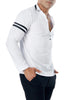 Deep V Striped Tee Shirt