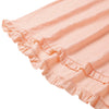 Sexy Off The Shoulder Dress Hollow Lace Spliced Design Ribbon Flouncing Hem