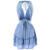 Crochet Insert Back Cut Out Party Dress