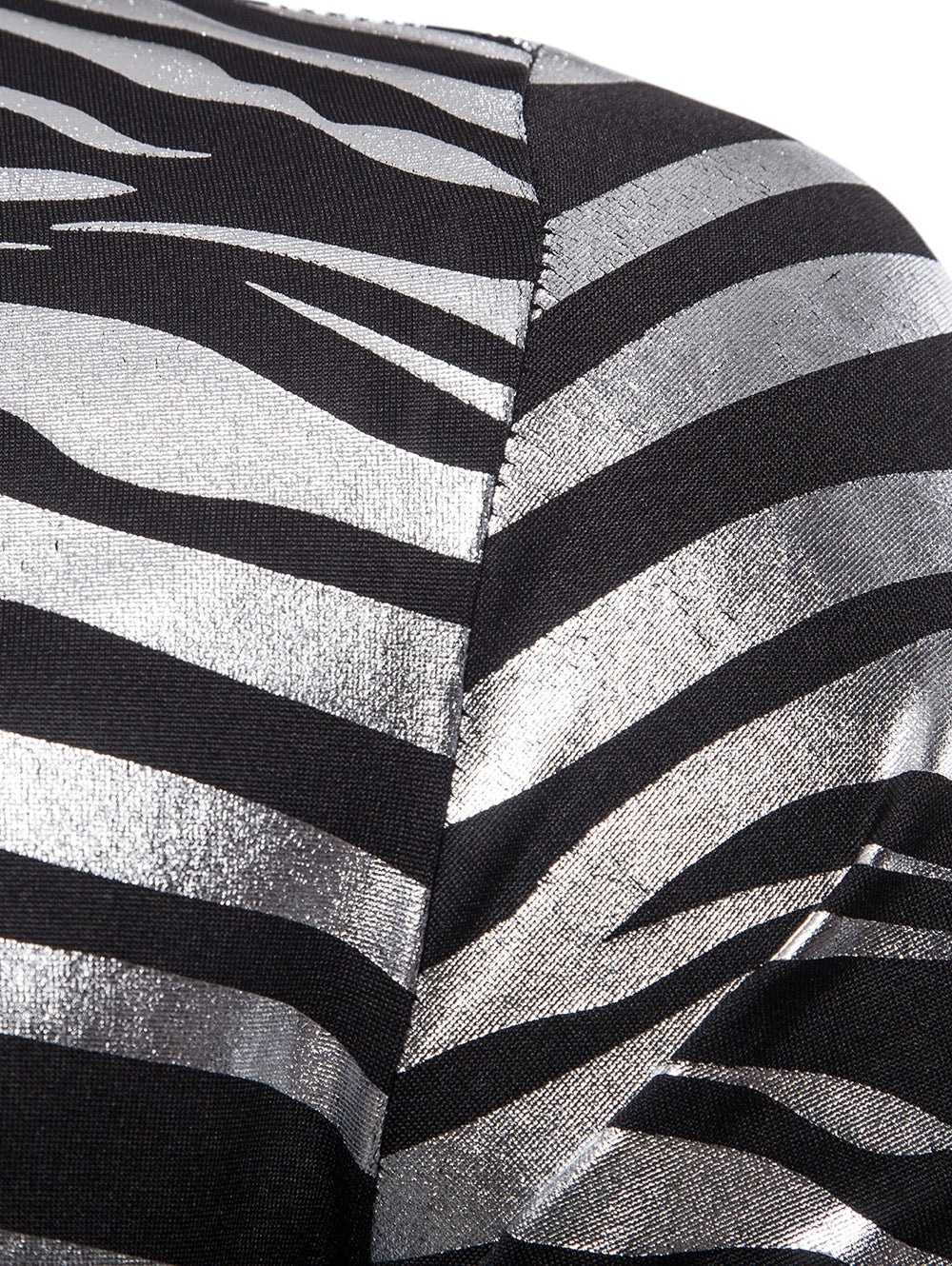 Shiny Zebra Print T-shirt