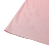 Round Collar Short Sleeve Loose Metallic Yarn Women T-shirt