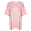 Round Collar Short Sleeve Loose Metallic Yarn Women T-shirt