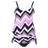 Zig Zag Spaghetti Strap Tankini Set