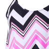 Zig Zag Spaghetti Strap Tankini Set