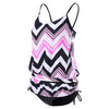 Zig Zag Spaghetti Strap Tankini Set