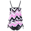 Zig Zag Spaghetti Strap Tankini Set