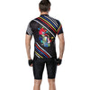 XINTOWN Short Sleeve Quick-dry Zipper Color Printed Cycling Jersey for Men