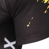 XINTOWN Short Sleeve Quick-dry Zipper Color Printed Cycling Jersey for Men