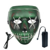 BRELONG Halloween Mask Creative Horror EL Cold Light Fashion Make-up Party