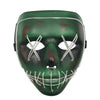 BRELONG Halloween Mask Creative Horror EL Cold Light Fashion Make-up Party
