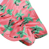 Spaghetti Strap Padded Backless Tree Print Low Waist Women Bikini Set
