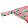Spaghetti Strap Padded Backless Tree Print Low Waist Women Bikini Set