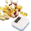 Portable Pill Case 4 Grid Intelligent Alarms Reminder