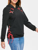 Lacing Ribbon Punk Hoodie