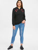 Lacing Ribbon Punk Hoodie