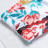 Halter Neck Cut Out Padded Backless Floral Print Low Waist Women Bikini Set