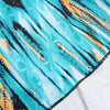 Plunge Neck Padded Backless Print Plus Size Swimsuit Women Two-piece Tankini