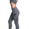High Waist Skinny Solid Color Elastic Women Yoga Pants