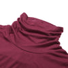 Funnel Collar Long Sleeve Button Pocket Asymmetric Women Dress