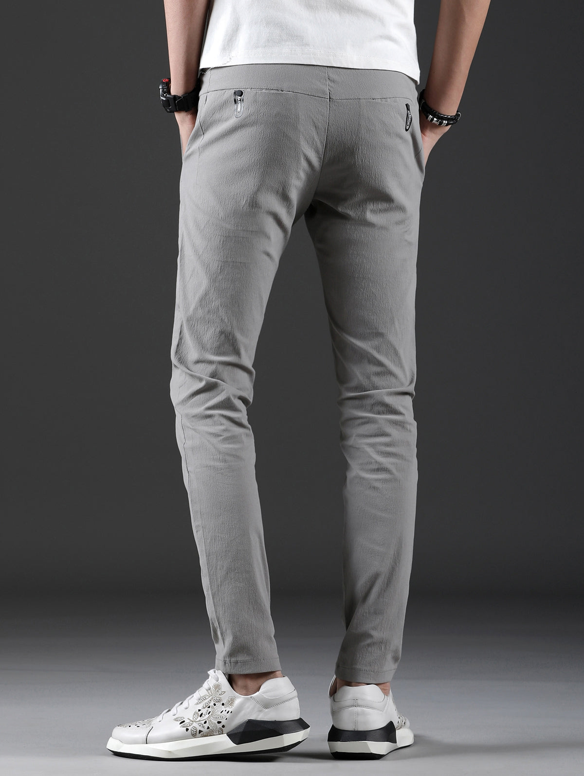 Casual Solid Color Straight Leg Pants