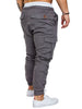 Side Pockets Elastic Cuffed Jogger Pants
