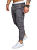 Side Pockets Elastic Cuffed Jogger Pants