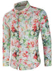 Allover Flower Print Hidden Button Shirt