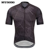 MUBODO Cycling Jersey Printed Quick-dry Zipper Short Sleeve for Men