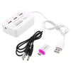 Cwxuan USB 3.1 Type C / USB 2.0 to USB HUB MS / SD / MMC / M2 /TF Card Reader Comb