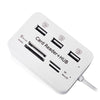 Cwxuan USB 3.1 Type C / USB 2.0 to USB HUB MS / SD / MMC / M2 /TF Card Reader Comb