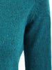 Stylish Back Buttoned Elbow Spliced Pullover Sweater For Women