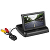 Car Foldable 4.3 inch Screen Display Rear View Monitor 18.5mm Reversing Camera