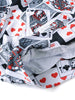 Poker Cards Print Kangaroo Pocket Loose Hoodie