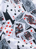 Poker Cards Print Kangaroo Pocket Loose Hoodie