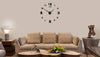 Modern Frameless DIY Wall Clock Large 3D Wall Watch Non Ticking for Living Room Bedroom Kitchen