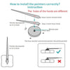 Modern Frameless DIY Wall Clock Large 3D Wall Watch Non Ticking for Living Room Bedroom Kitchen