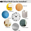 Modern Frameless DIY Wall Clock Large 3D Wall Watch Non Ticking for Living Room Bedroom Kitchen