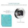 Modern Frameless DIY Wall Clock Large 3D Wall Watch Non Ticking for Living Room Bedroom Kitchen