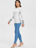 Two Tone Long Sleeve Top