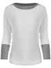 Two Tone Long Sleeve Top