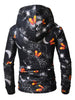 3D Butterflies Light Bulbs Print Long Sleeve Fleece Hoodie