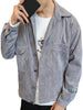 Button Up Embroidery Letter Coat