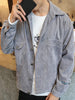 Button Up Embroidery Letter Coat