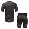 MUBODO Cycling Short Sleeve Jersey Padded Shorts Printed Men Riding Set