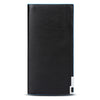Contrast Color Thin Vertical Two Fold Soft Long Open Wallet for Men