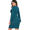 Casual Bell Slleve Fitted Dress