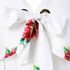 Flare Sleeve Floral Empire Waist Blouse