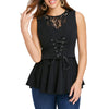 Sleeveless Lace-up A-line Women Top