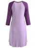 Two Tone Color Block Maternity Sleep Dress