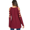 Ribbed Cut Out High Low T-shirt
